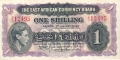 East Africa 1 Shilling,  1. 1.1943